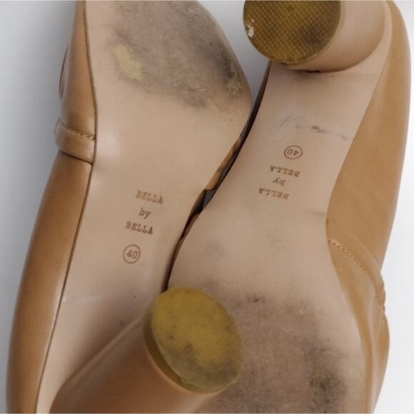 Dress heels sz 9.5M Brown Leather - Picture 2 of 11